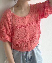 w closet | 透かしレース付きカーディガン(カーディガン/ボレロ)