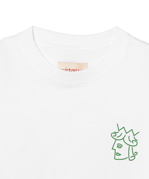 VICTORIA(ヴィクトリア)の「Victoria / QUEENHEAD LOGO TEE(Tシャツ/カットソー・メンズ・ホワイト・MEDIUM/LARGE/X-LARGE)」の3枚目の写真