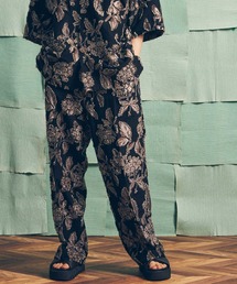 《ユニセックスアイテム》カットオフリーフジャガード1タックワイドパンツ【MAISON SPECIAL/メゾンスペシャル】