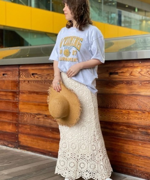 fredy emue（フレディエミュ）の「コットンレーススカート  