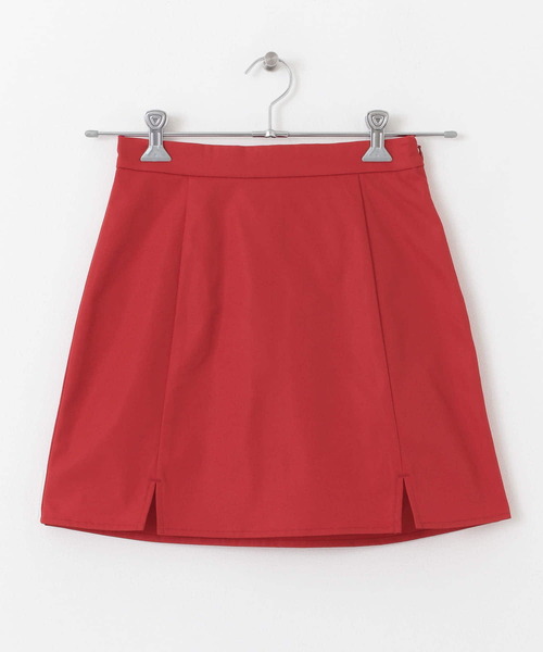 HEYUMM（ヘユム）の「カラフル台形ミニスカート（スカート・レディース・ブラック/レッド/グリーン・ONE）」の3枚目の写真