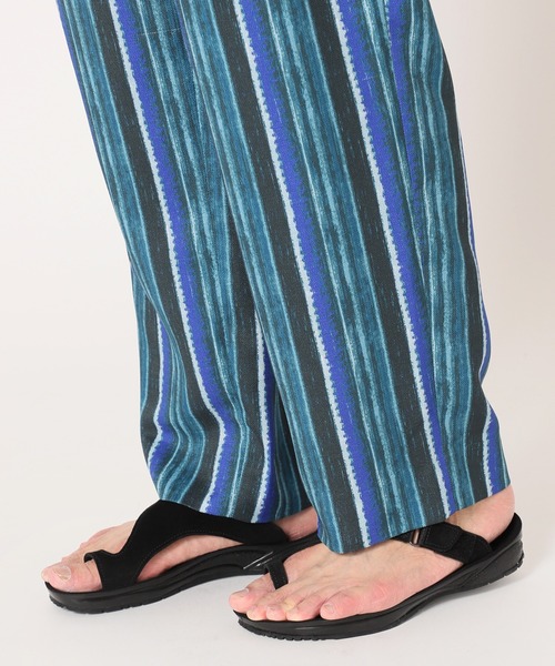 EDIFICE LA BOUCLE（エディフィスラブークル）の「【LA BOUCLE / ラブークル】1タックイージーパンツ (パターンブッチャー)（その他パンツ・メンズ・ホワイト/ブラック/ネイビー/ライトグリーン/アイボリー・1/2/3）」の8枚目の写真