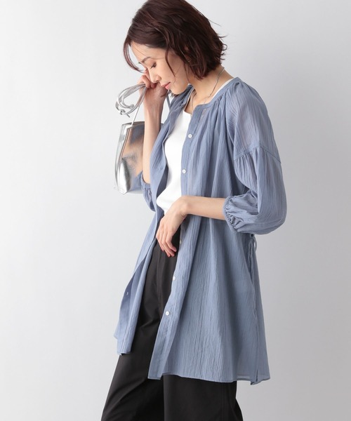 GLOBAL WORK(グローバルワーク)の「エアリーボイルスキッパー6分袖/272290(シャツ/ブラウス・レディース・オフホワイト/カーキ/ブルー/イエロー/ブラック/グリーン系その他3・FREE)」の20枚目の写真