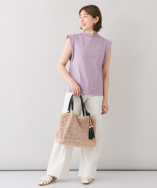 KATHARINE ROSS（キャサリンロス）の「【KATHARINE ROSS】タッセル2wayペーパートートバッグ WEB限定（かごバッグ・レディース・ベージュ/ネイビー/ブラウン/カーキ/ピンク・MEDIUM）」の14枚目の写真