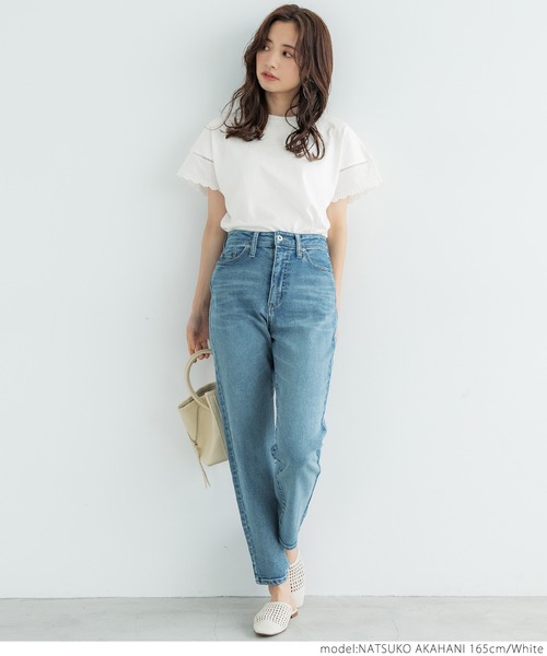 coca（coca）（コカ）の「袖レースカットプルオーバー（Tシャツ/カットソー・レディース・ホワイト/ブラック・ONE SIZE）」の11枚目の写真
