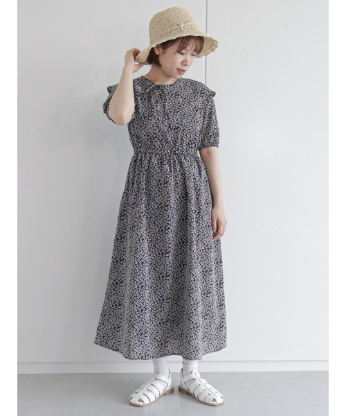 ehka sopo（エヘカソポ）の「スカラップペーパーハット（ハット・レディース・ベージュ/ブラウン/オフホワイト・ﾌﾘ-）」の5枚目の写真