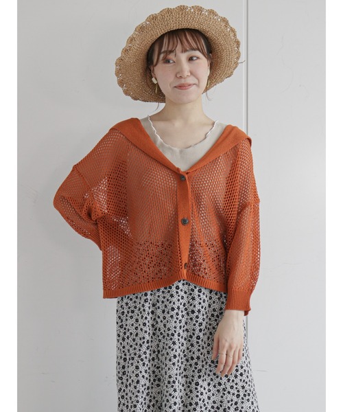 ehka sopo（エヘカソポ）の「スカラップペーパーハット（ハット・レディース・ベージュ/ブラウン/オフホワイト・ﾌﾘ-）」の17枚目の写真