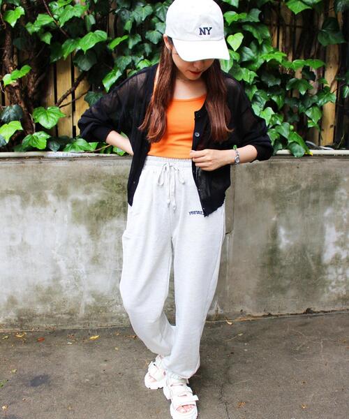 INGNI（イング）の「カラーシアー／カーディガン（カーディガン/ボレロ・レディース・グリーン/オレンジ/ブルー/ピンク/ブラック・M）」の9枚目の写真