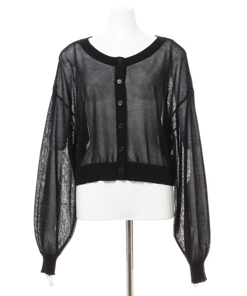 INGNI（イング）の「カラーシアー／カーディガン（カーディガン/ボレロ・レディース・グリーン/オレンジ/ブルー/ピンク/ブラック・M）」の13枚目の写真