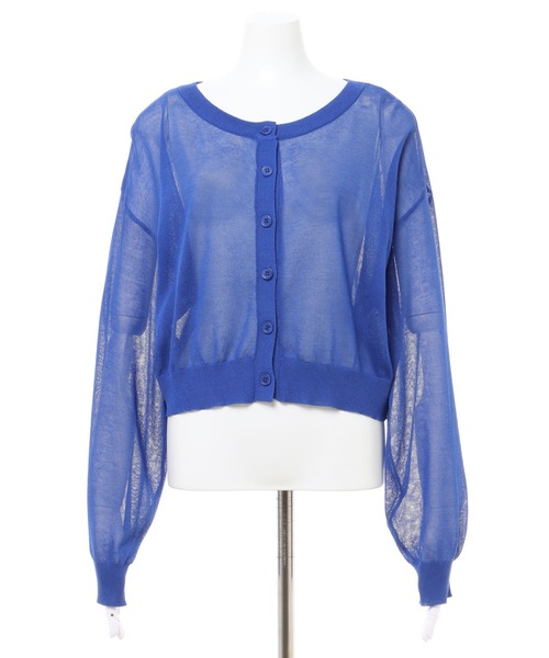 INGNI（イング）の「カラーシアー／カーディガン（カーディガン/ボレロ・レディース・グリーン/オレンジ/ブルー/ピンク/ブラック・M）」の18枚目の写真