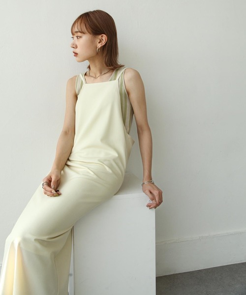 Chillfar(チルファー)の「キャミワンピース(ワンピース・レディース・ブラック/カーキ/アイボリー・FREE)」の14枚目の写真