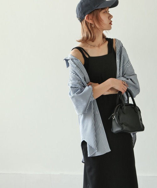 Chillfar(チルファー)の「キャミワンピース(ワンピース・レディース・ブラック/カーキ/アイボリー・FREE)」の12枚目の写真