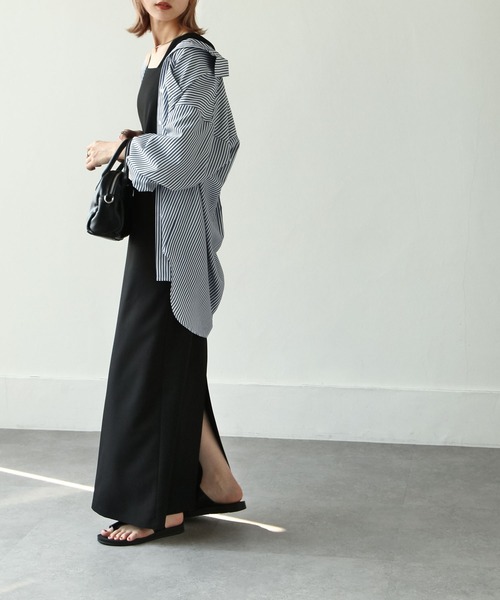 Chillfar(チルファー)の「キャミワンピース(ワンピース・レディース・ブラック/カーキ/アイボリー・FREE)」の19枚目の写真