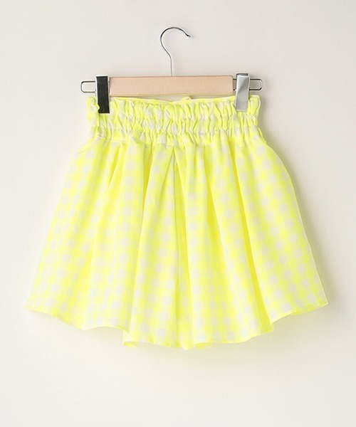 by LOVEiT（バイラビット）の「ギンガムプリーツキュロット（その他パンツ・キッズ・ピンク/イエロー/ブルー/ブラック・120cm/150cm/130cm/160cm/140cm）」の6枚目の写真