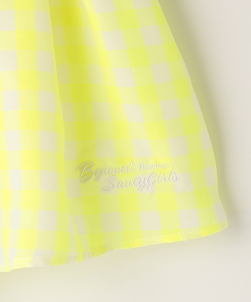 by LOVEiT（バイラビット）の「ギンガムプリーツキュロット（その他パンツ・キッズ・ピンク/イエロー/ブルー/ブラック・120cm/150cm/130cm/160cm/140cm）」の8枚目の写真