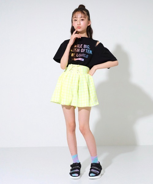 by LOVEiT（バイラビット）の「ギンガムプリーツキュロット（その他パンツ・キッズ・ピンク/イエロー/ブルー/ブラック・120cm/150cm/130cm/160cm/140cm）」の18枚目の写真