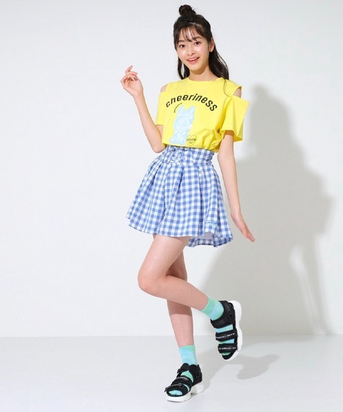 by LOVEiT（バイラビット）の「ギンガムプリーツキュロット（その他パンツ・キッズ・ピンク/イエロー/ブルー/ブラック・120cm/150cm/130cm/160cm/140cm）」の19枚目の写真