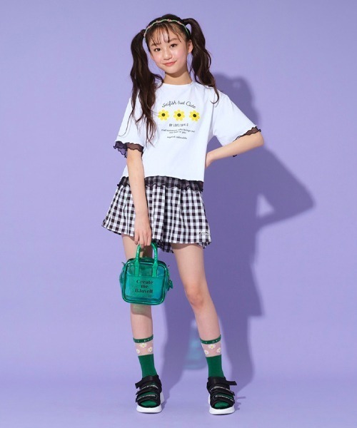 by LOVEiT（バイラビット）の「ギンガムプリーツキュロット（その他パンツ・キッズ・ピンク/イエロー/ブルー/ブラック・120cm/150cm/130cm/160cm/140cm）」の20枚目の写真