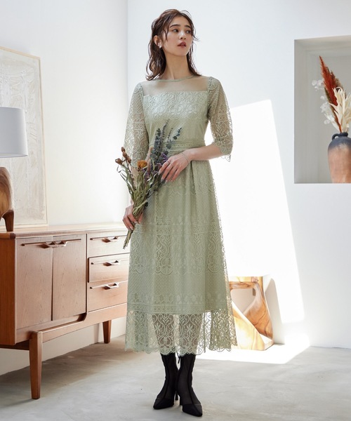 ワンピース ドレス Niana ニアナ のドレス ドット アンティークレースロング丈パーティードレス Na を購入できます Bflat ドレス ドット アンティークレースロング丈パーティードレス ドレス Niana ニアナ のファッション 53 Off の
