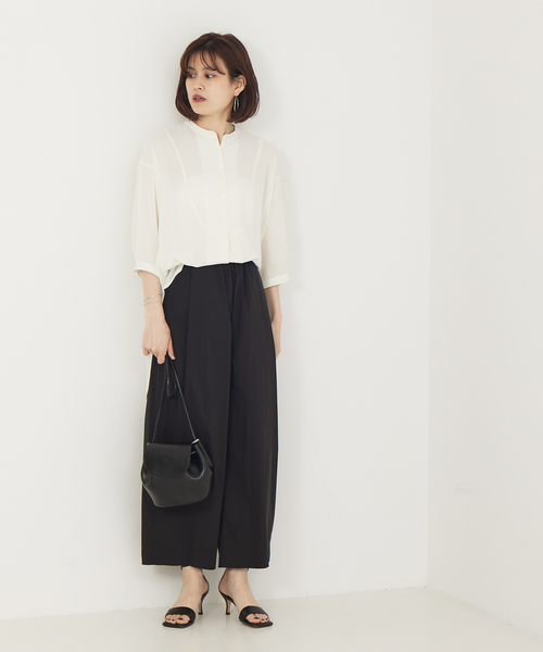 Rouge vif Anna（ルージュヴィフアンナ）の「ボイルメッシュブラウス（シャツ/ブラウス・レディース・ホワイト/ブラック・フリー）」の6枚目の写真