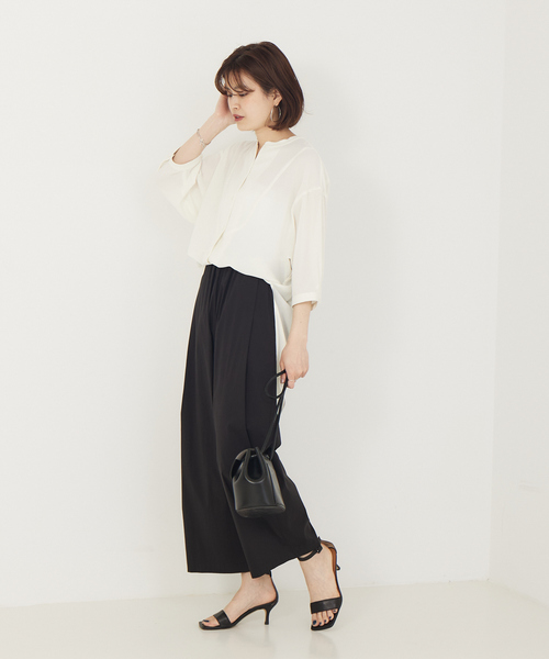 Rouge vif Anna（ルージュヴィフアンナ）の「ボイルメッシュブラウス（シャツ/ブラウス・レディース・ホワイト/ブラック・フリー）」の8枚目の写真