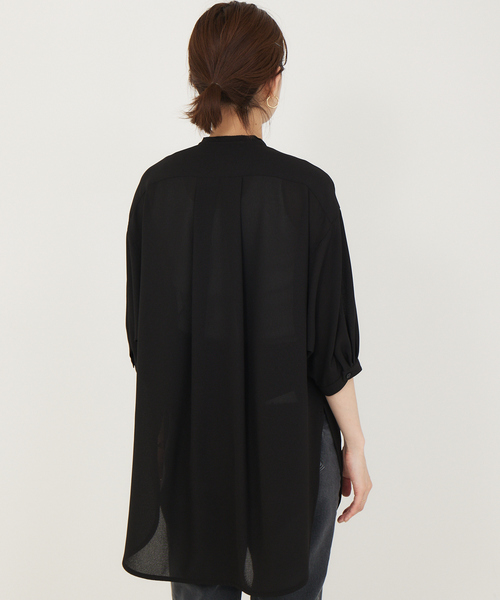 Rouge vif Anna（ルージュヴィフアンナ）の「ボイルメッシュブラウス（シャツ/ブラウス・レディース・ホワイト/ブラック・フリー）」の13枚目の写真