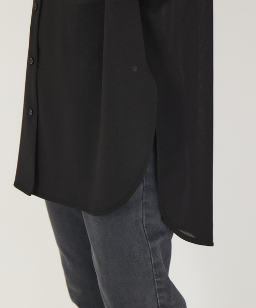 Rouge vif Anna（ルージュヴィフアンナ）の「ボイルメッシュブラウス（シャツ/ブラウス・レディース・ホワイト/ブラック・フリー）」の9枚目の写真