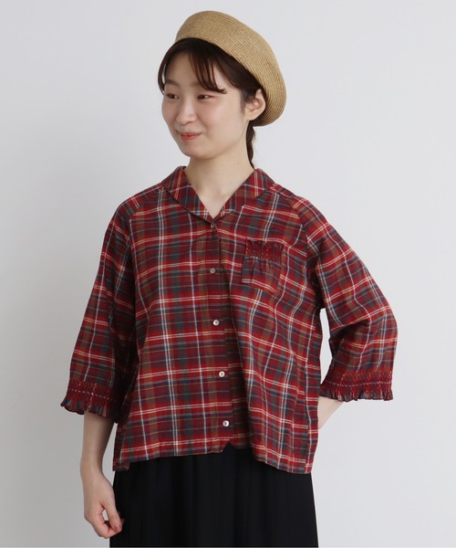 Malle シャンブルドゥシャーム ビックシルエット ブラウス Malle シャンブルドゥシャーム ビックシルエット ブラウス Malle