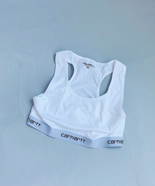 Charles Chaton（シャルルシャトン）の「CARHARTT WIP W SCRIPT RACER TANK（Tシャツ/カットソー・レディース・ブラック/ホワイト・X-SMALL/SMALL/MEDIUM）」の2枚目の写真