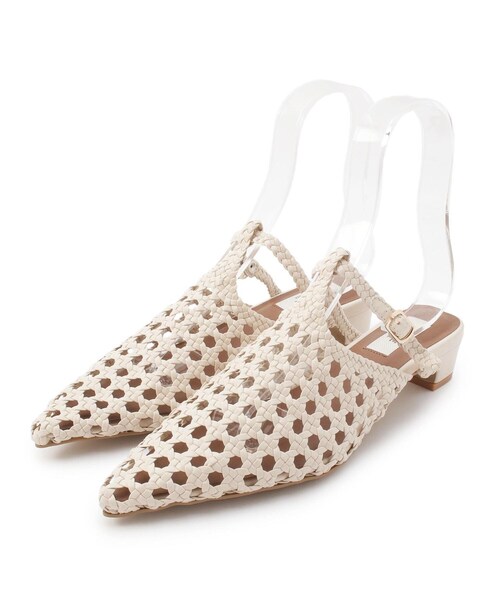 ESPERANZA(エスペランサ)の「◆【In LIFE】メッシュポインテッドミュール(サンダル・レディース・ブラック系2/ベージュ系2/アイボリー系2・LL/S/M/L)」の1枚目の写真