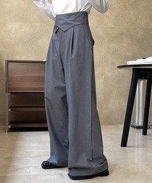chuclla | ハイウエスト グルカデザイン ワイドスラックス chw22a037(その他パンツ)