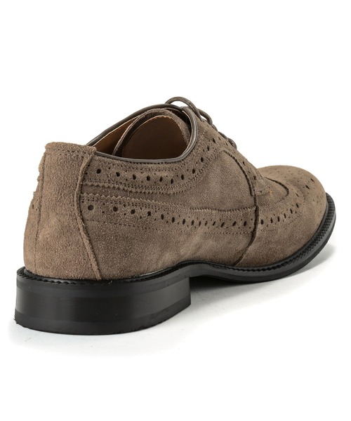 GUIONNET（ギオネ）の「GUIONNET WING TIP DERBY SUEDE ギオネ ウィングチップ ダービー スエード 外羽根 ドレスシューズ（ドレスシューズ・メンズ・グレー/キャメル・24.5cm/25.0cm/26.0cm/29.0cm/27.5cm/30.0cm/24.0cm/27.0cm/25.5cm/26.5cm/28.0cm）」の4枚目の写真