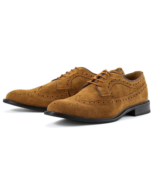 GUIONNET（ギオネ）の「GUIONNET WING TIP DERBY SUEDE ギオネ ウィングチップ ダービー スエード 外羽根 ドレスシューズ（ドレスシューズ・メンズ・グレー/キャメル・24.5cm/25.0cm/26.0cm/29.0cm/27.5cm/30.0cm/24.0cm/27.0cm/25.5cm/26.5cm/28.0cm）」の7枚目の写真