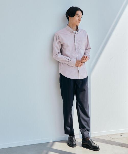 green label relaxing（グリーンレーベルリラクシング）の「ナチュラルフィットビエラ ボタンダウン 長袖 シャツ（シャツ/ブラウス・メンズ・ホワイト/ライトピンク/ケリー/ロイヤルブルー・S/M/L/XL/XS）」の6枚目の写真