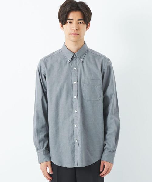 green label relaxing（グリーンレーベルリラクシング）の「ナチュラルフィットビエラ ボタンダウン 長袖 シャツ（シャツ/ブラウス・メンズ・ホワイト/ライトピンク/ケリー/ロイヤルブルー・S/M/L/XL/XS）」の8枚目の写真