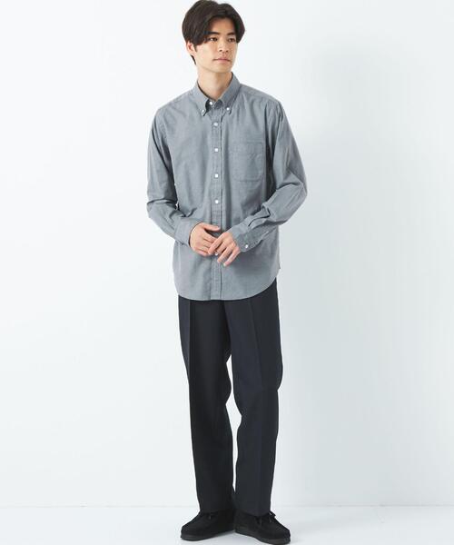 green label relaxing（グリーンレーベルリラクシング）の「ナチュラルフィットビエラ ボタンダウン 長袖 シャツ（シャツ/ブラウス・メンズ・ホワイト/ライトピンク/ケリー/ロイヤルブルー・S/M/L/XL/XS）」の11枚目の写真