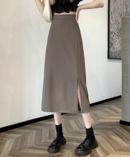 CLEA(クレア)の「フロントスリットナロースカート(スカート)」 - WEAR