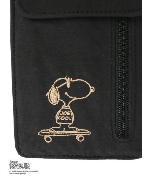 Green　Parks（グリーンパークス）の「■PEANUTS スマホショルダー（ショルダーバッグ・レディース・ブラック/ベージュ・FREE）」の4枚目の写真