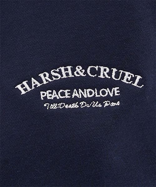 HARSH AND CRUEL(ハーシュアンドクルーエル)の「カレッジテイスト ハーフジップスウェット HC22W4TP04【Harsh and Cruel】(スウェット・メンズ・ネイビー/グレー/ホワイト・M/L)」の14枚目の写真