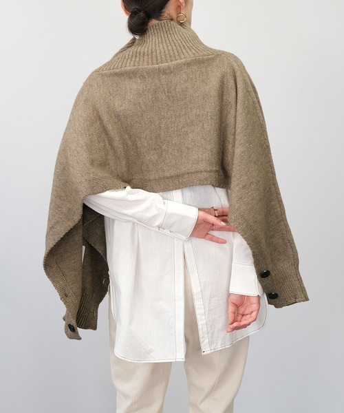 ＡＮＤＪ（アンドジェイ）の「【2022/AW】【ANDJMADE】2WAYタートルニットポンチョ（ニット/セーター・レディース・オフホワイト/モカ/ブラウン系その他・M）」の20枚目の写真