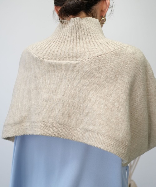 ＡＮＤＪ（アンドジェイ）の「【2022/AW】【ANDJMADE】2WAYタートルニットポンチョ（ニット/セーター・レディース・オフホワイト/モカ/ブラウン系その他・M）」の21枚目の写真