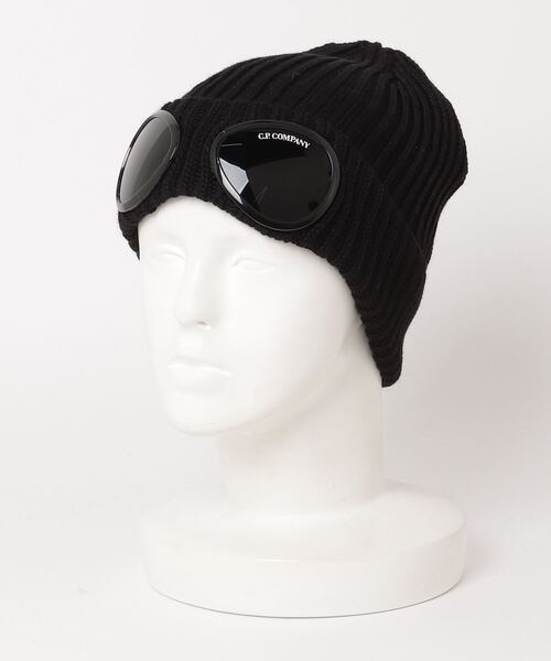 C.P. COMPANY(シーピーカンパニー)の「C.P. Company / Extra Fine Merino Wool Goggle Beanie(ニットキャップ/ビーニー・メンズ・ホワイト/ブラック/グリーン・ONE SIZE)」の2枚目の写真