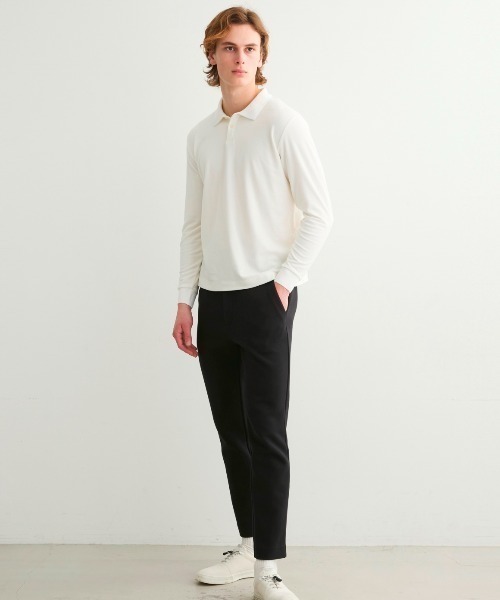 three dots（スリードッツ）の「ハイゲージダンボール スウェットパンツ（スウェットパンツ・メンズ・ブラック/ネイビー・SMALL/MEDIUM/LARGE）」の3枚目の写真