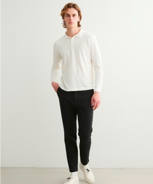 three dots（スリードッツ）の「ハイゲージダンボール スウェットパンツ（スウェットパンツ・メンズ・ブラック/ネイビー・SMALL/MEDIUM/LARGE）」の4枚目の写真