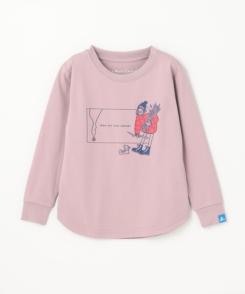 SHARE PARK（シェアパーク）の「【KIDS】吸水速乾 フロントプリントTシャツ（Tシャツ/カットソー・キッズ・ホワイト系/ピンク系・LARGE/MEDIUM）」の2枚目の写真