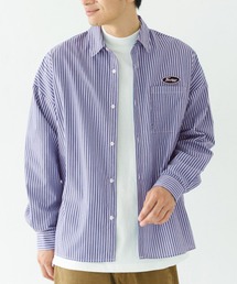 coca(coca) | メンズワッペンストライプシャツ(シャツ/ブラウス)