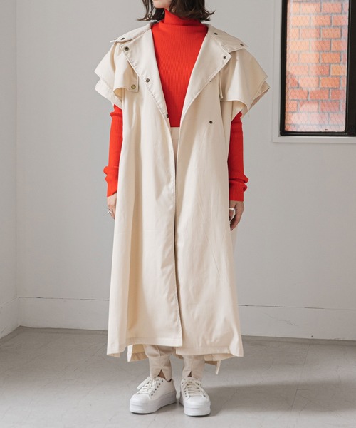 Ruimeme スリーブレストレンチ ベージュ Modele Particulier ARMEN | スリーブレス トレンチコート
