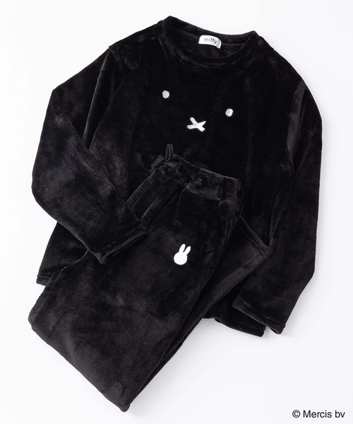 Miffy（ ミッフィー）の「【MIFFY/ミッフィー】別注　ボア　ルームウェア　セットアップ　上下セット（ルームウェア/パジャマ・メンズ・ベージュ系その他/ブラック/ホワイト系その他/ベージュ/チャコールグレー/グレー系その他/ブラック系その他/ホワイト/ブラック系その他3/ホワイト系その他3・LARGE/X-LARGE/MEDIUM）」の5枚目の写真