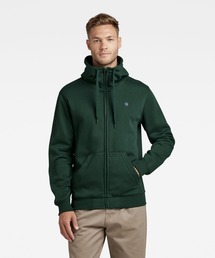 G-STAR RAW（ジースターロゥ）の「PREMIUM CORE HOODED ZIP SWEATER/パーカー/ワンポイント（スウェット・メンズ）」