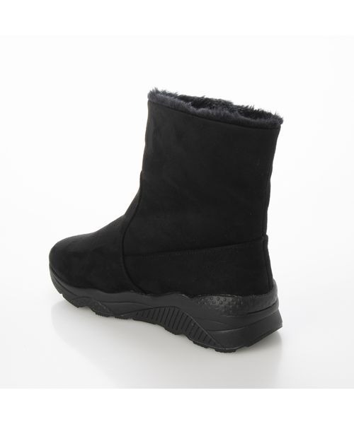 Fin（フィン）の「フェイクファー厚底スニーカーブーツ【低反発スポンジ入り】（ブーツ・レディース・ブラック/ベージュ/ブラック系その他・LL/S/M/L）」の8枚目の写真